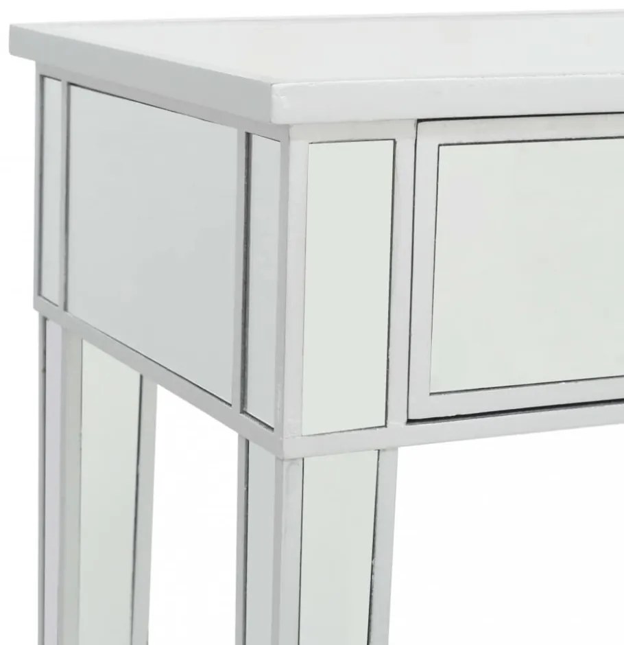 tükrös MDF / üveg öltözőasztal ülőkével