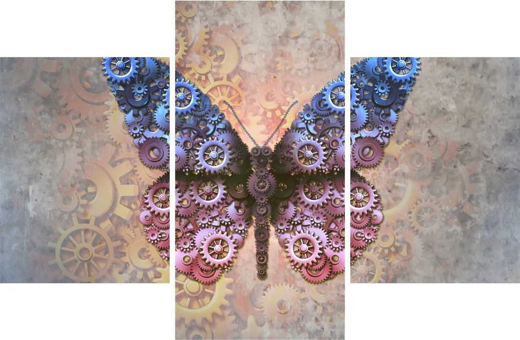Kép - Steampunk pillangó (90x60 cm)