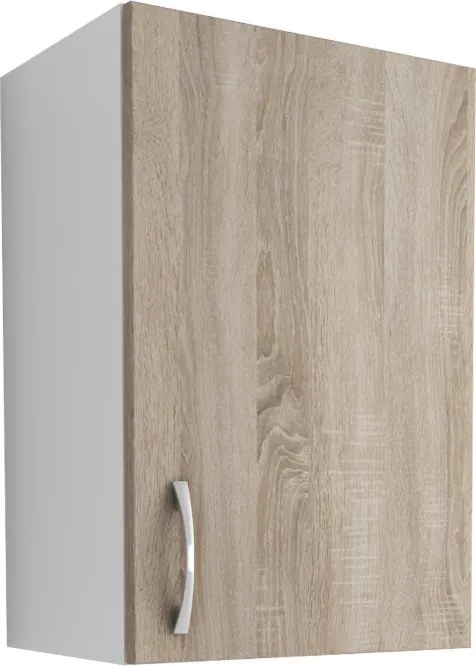Benita 1 ajtós Felső konyhaszekrény Sonoma Tölgy-Fehér 40x30x60 cm