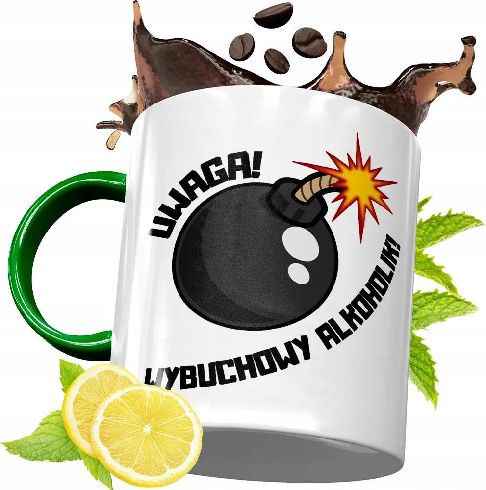 Zöld Bögre Alkoholistáknak Születésnapra Ajándék fényképes nyomtatással