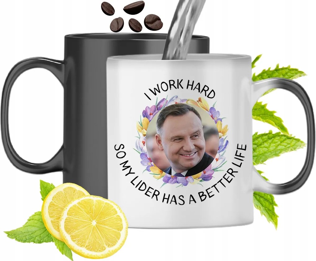 Duda András Színváltó Mágikus Bögre fényképes nyomtatással