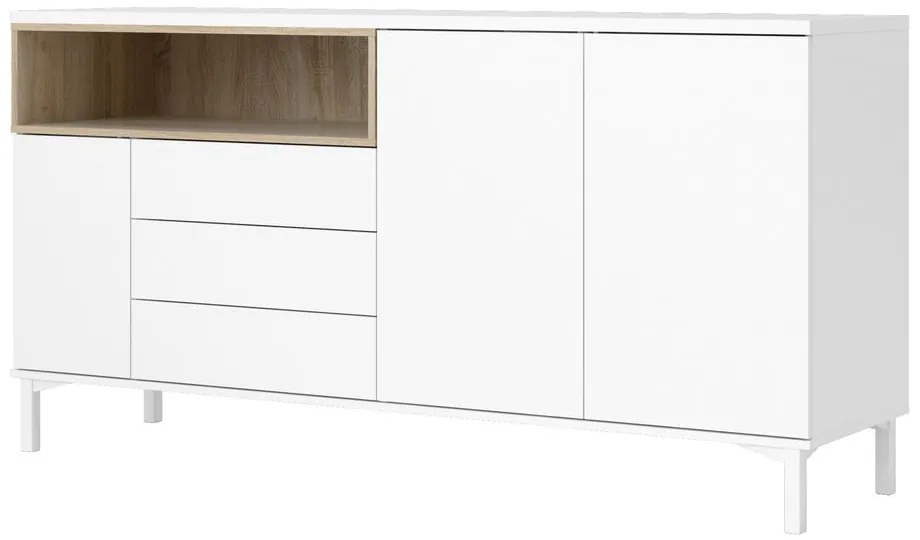 Fehér komód 176x90x49 cm Roomers – Tvilum