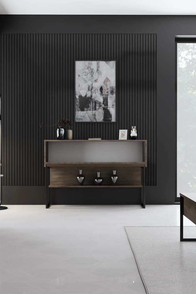 Komód Luxe - Black, Walnut