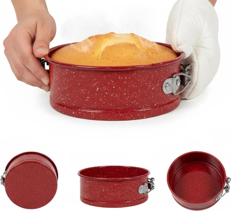 Tortaforma Kis Sütőlap Piros Kerek Ø 12 CM mini