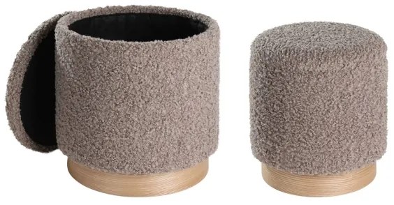 Eglo 424141 - KÉSZLET 2x Taburet MASHIKE átm. 31,5/38,5 cm barna