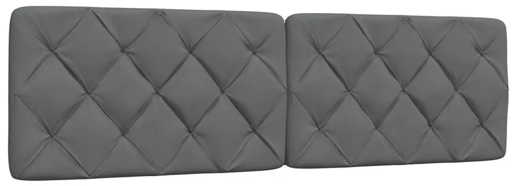 sötétszürke szövet fejtámla párna 180 cm