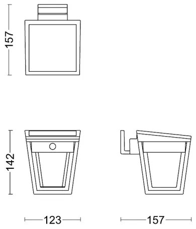 Philips-LED Napelemes érzékelős fali lámpa NISSA LED/1,8W/3,7V 3000K IP44