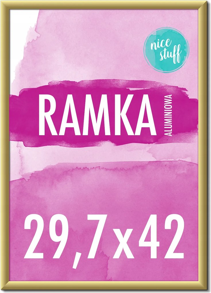 Képkeret A3 29,7x42 Képkeretek Fénykép arany alumínium