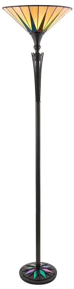 Endon 64042 - Tiffany DARK STAR állólámpa 1xE27/60W/230V, átm. 42 cm
