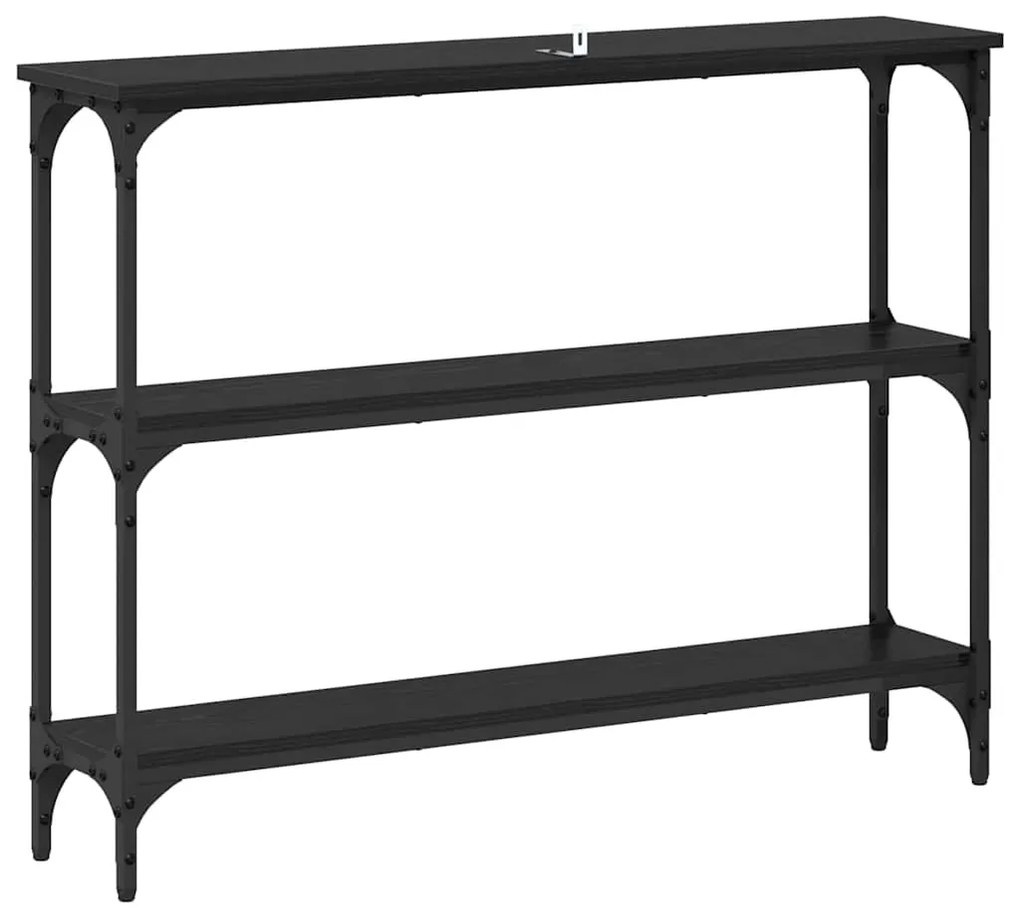 Konzolasztal Musta tammi 100 x 22.5 x 75 cm Műgyanta fa és Fém
