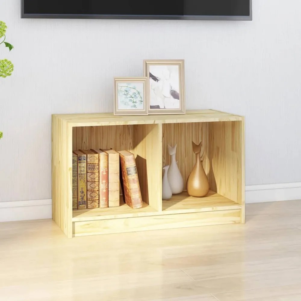 tömör fenyőfa TV-szekrény 70 x 33 x 42 cm