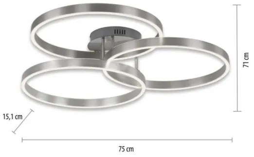 Paul Neuhaus 6233-55-LED Dimmelhető lámpa PAAN LED/45,5W/230V 2700-5000K + távirányító