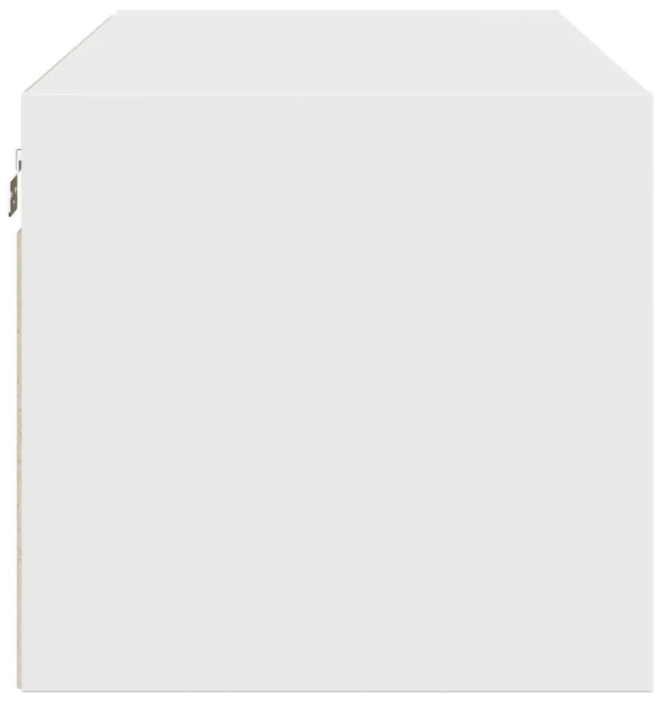 fehér faliszekrény üvegajtókkal 102 x 37 x 35 cm
