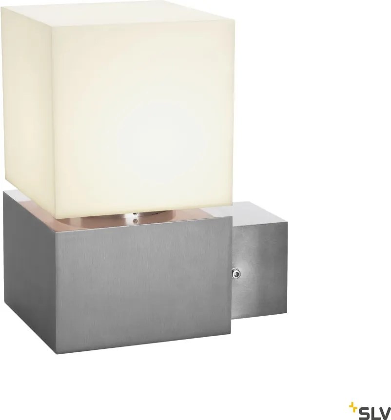 SLV 1000336 SQUARE Modern Kültéri Fali Lámpa Rozsdamentes Acél E27 IP44