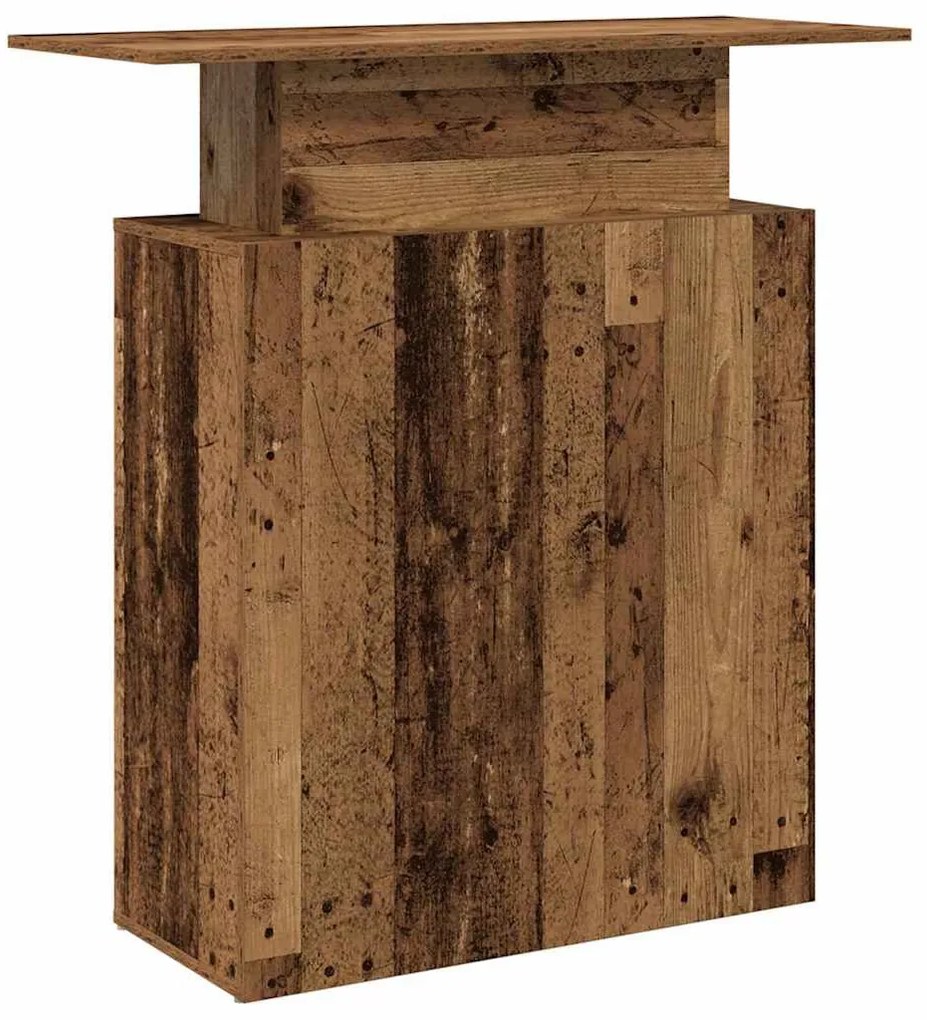 recepciós pult antik fa 100x40x104 cm szerelt fa