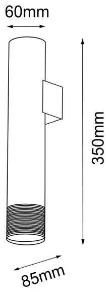 Amplex 8268 - Fali lámpa EIDO 1xGU10/15W/230V