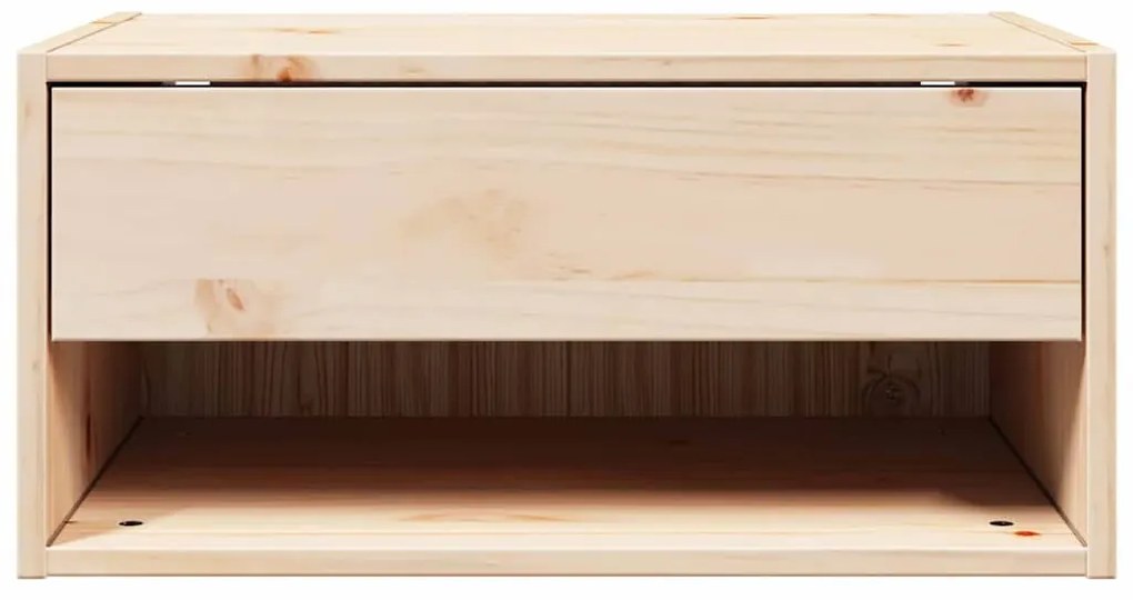 Éjjeli asztal fiókkal Barna 50 x 32.5 x 24 cm Tömör fenyőfa