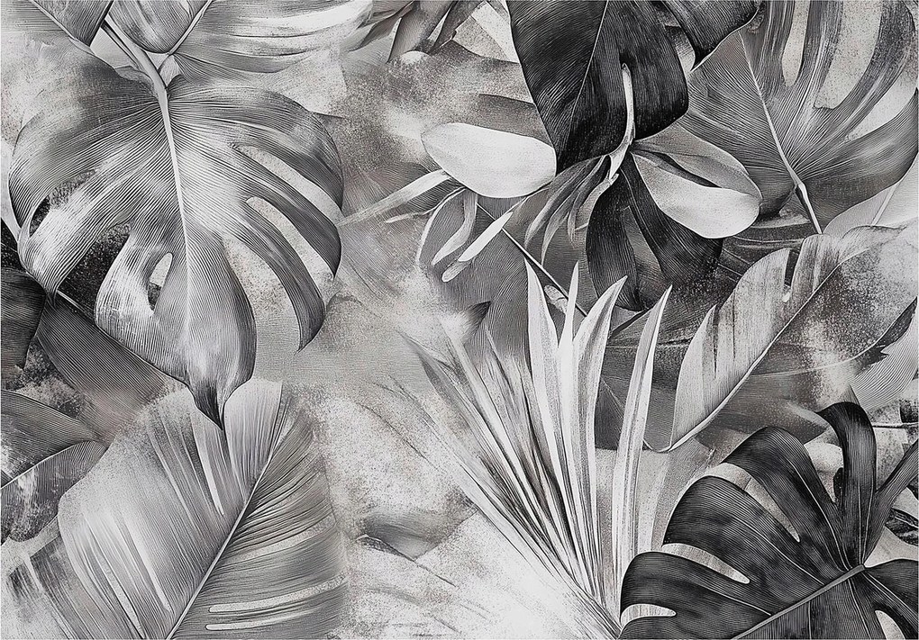 Fotótapéta leveles minta fekete fehér glamour stílus +ragasztó ingyen