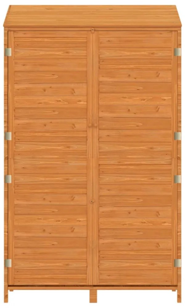 barna tömör fenyőfa kerti fészer 102x52x174,5 cm