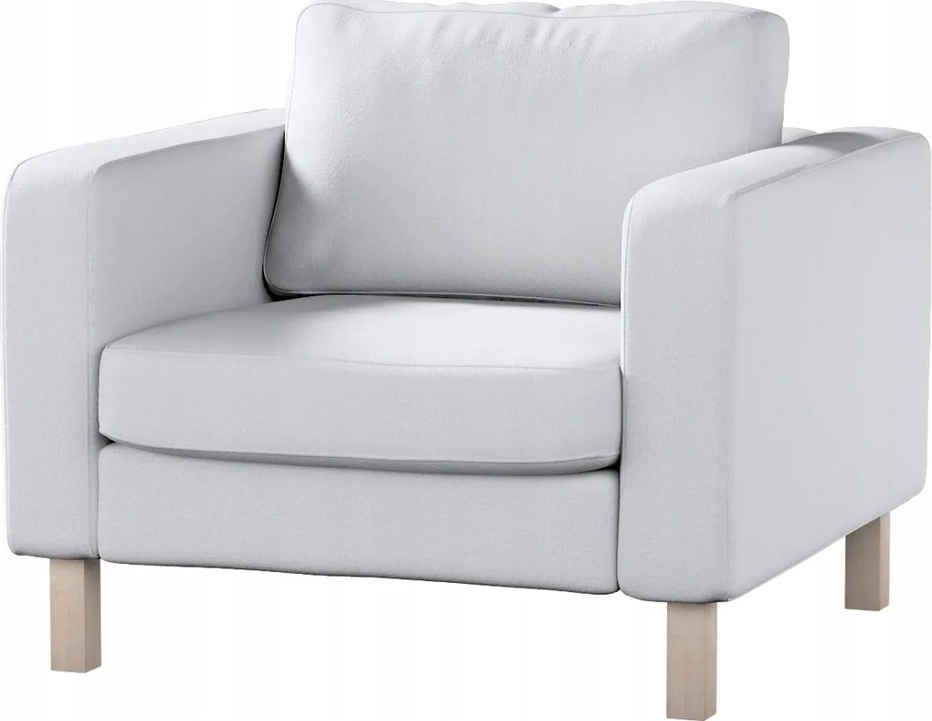 Karlstad Ikea fotelhuzat, fehér, bukla