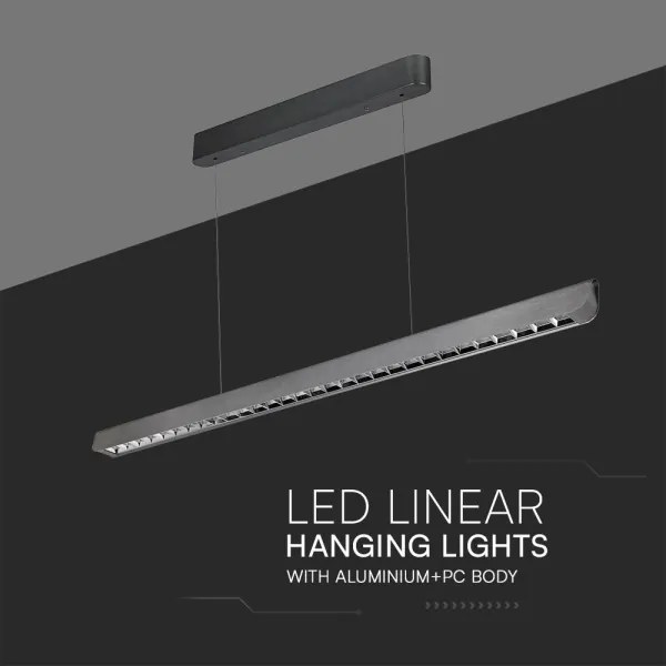 LED csillár kábelre 36W 230V 3000/4000/6400K antracit