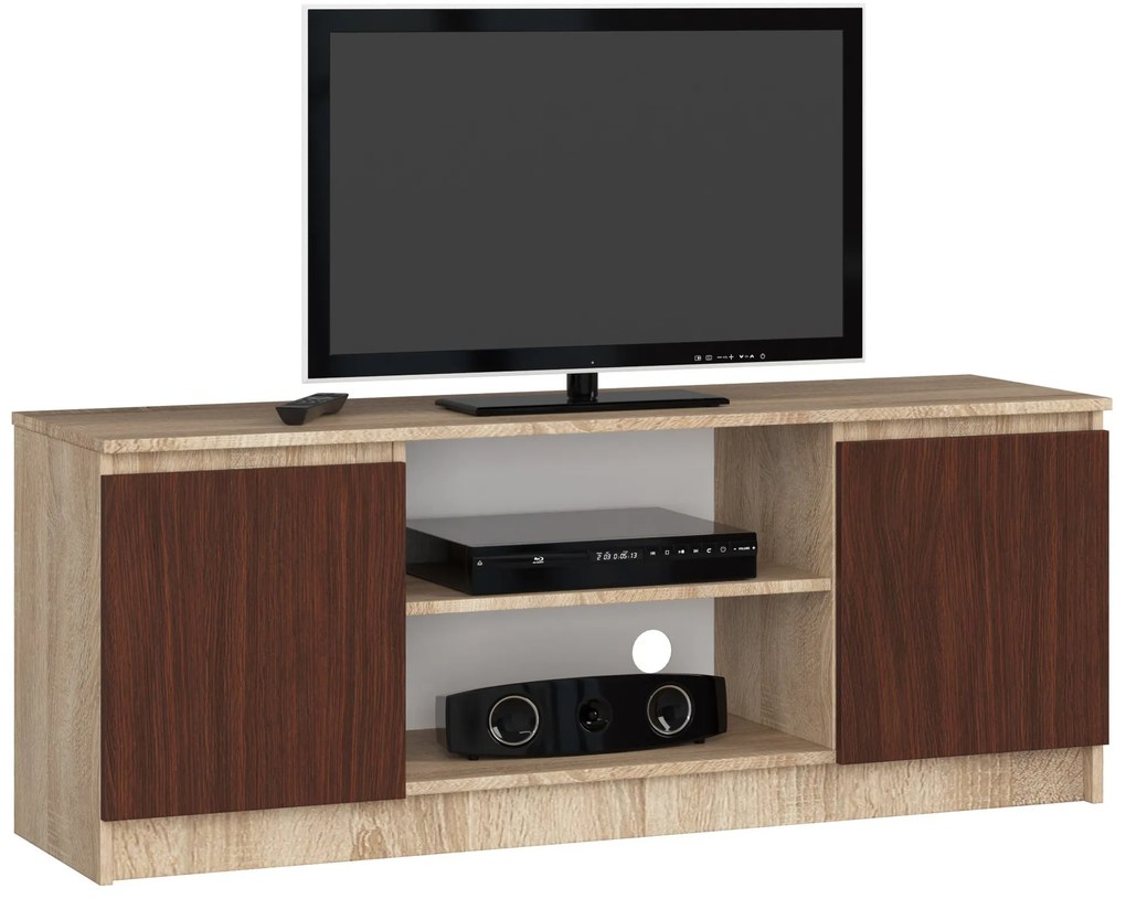 TV asztal Dariel  (szonoma tölgy + wenge). Akció -12%. 1069395