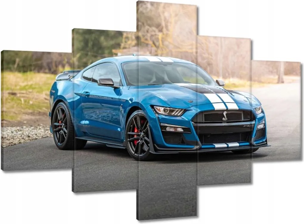 Vászonkép 100x70 Kék Ford Mustang