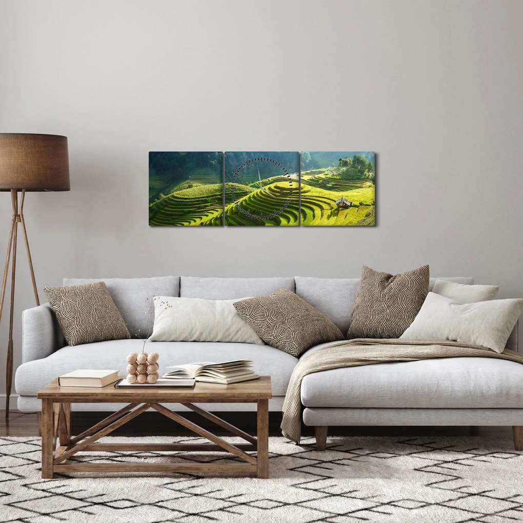 Kép - Rice Terraces koncert (órával) (90x30 cm)