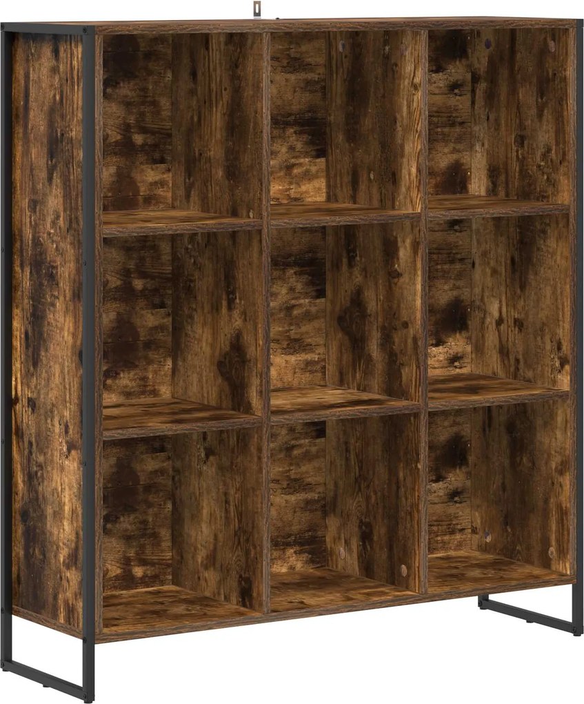 vidaXL Könyvespolc Füstös tölgy 99.5 x 30 x 108.5 cm Faanyag