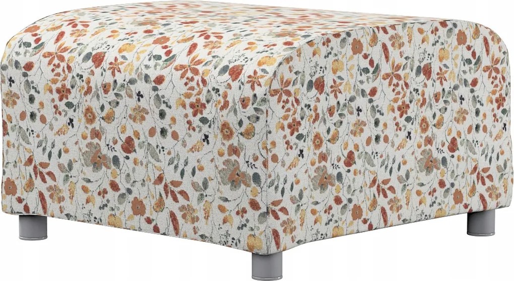 Klippan Ikea lábtartó huzat, narancssárga-zöld