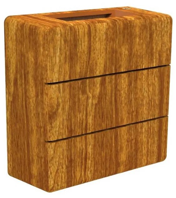 Immax 08523L - LED kültéri fali lámpatest LUXLINE 6W/230V 3000K IP54 diószínű