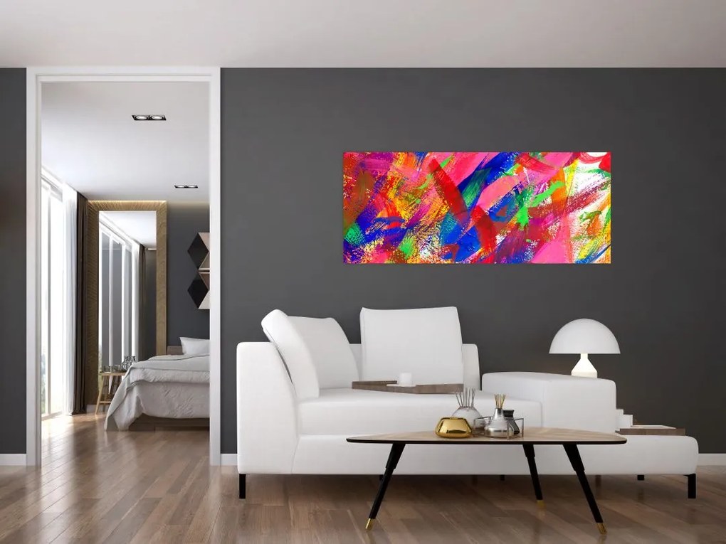 Kép - Színes absztrakció (120x50 cm)