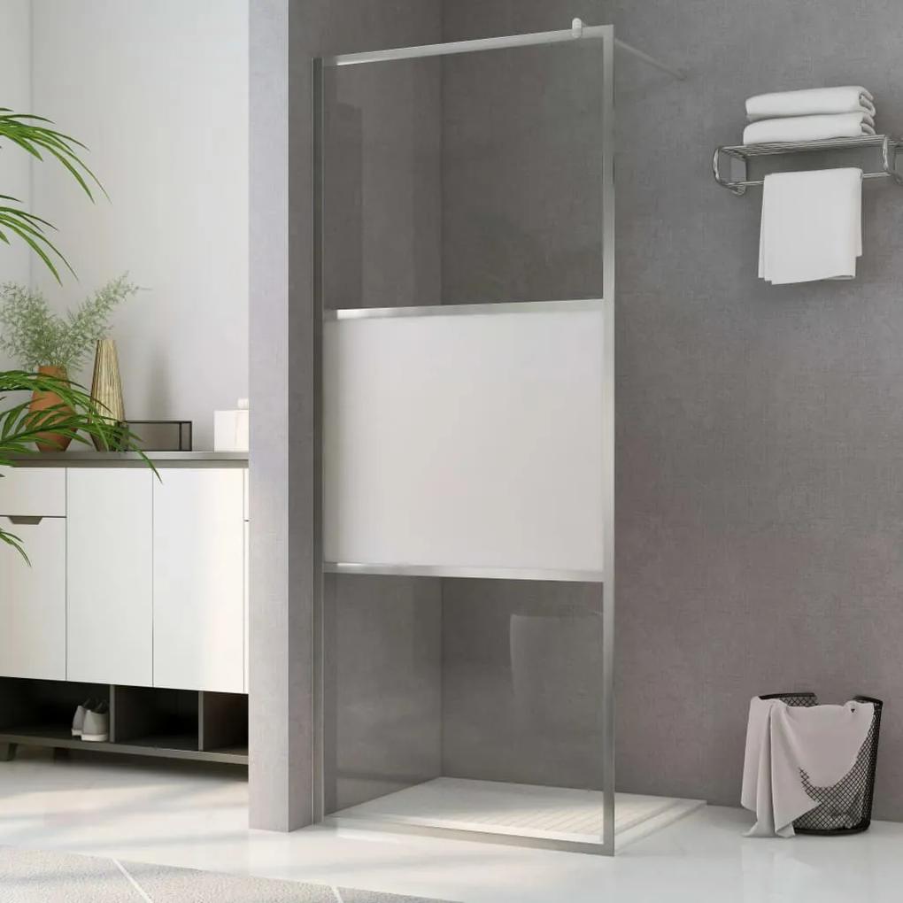 vidaXL zuhanyfal selyemmatt ESG üveggel 115 x 195 cm