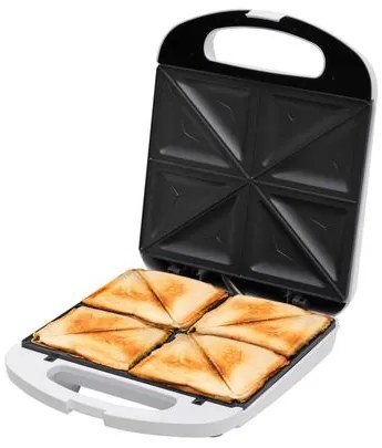 HOME HGSZ48 szendvicssütő, 1200 W, egyszerre 4 szendvics sütése, tapadásmentes felület, jelzőfények(HGSZ48)