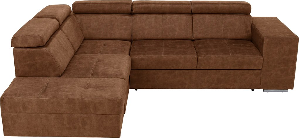 Ülőgarnitúra, barna, balos, MALAGA