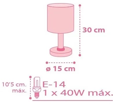 Dalber 62001S - Gyerek lámpa COLORS 1xE14/40W/230V