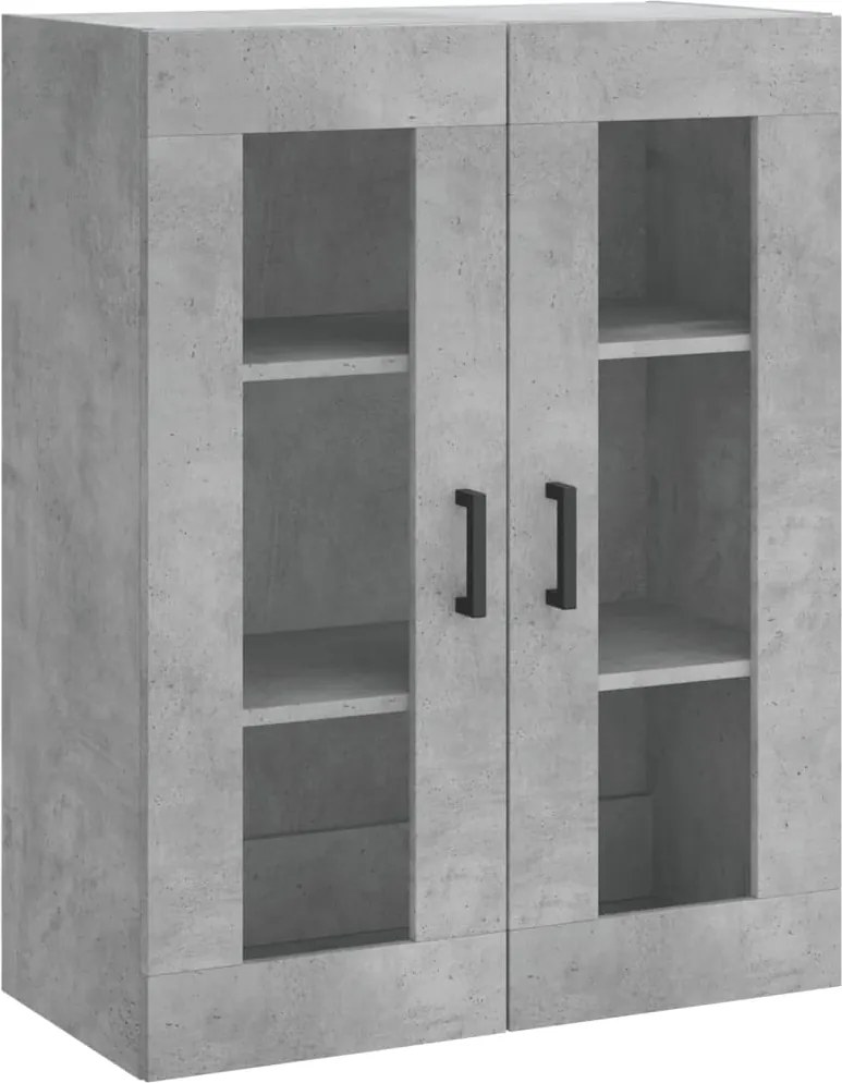 vidaXL betonszürke fali szekrény 69,5x34x90 cm