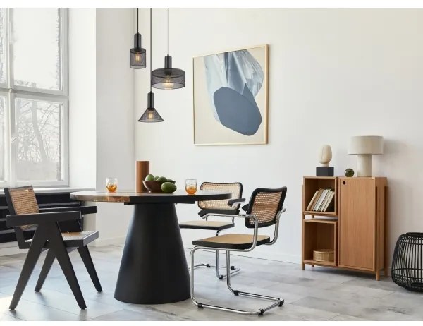 Globo 15648-3H - Csillár zsinóron JEDD 3xE27/60W/230V fekete