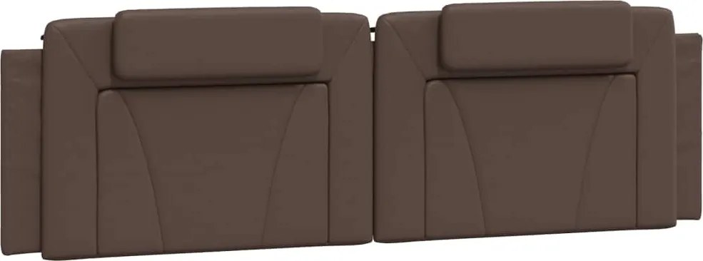 barna műbőr fejtámla párna Viana 180 cm