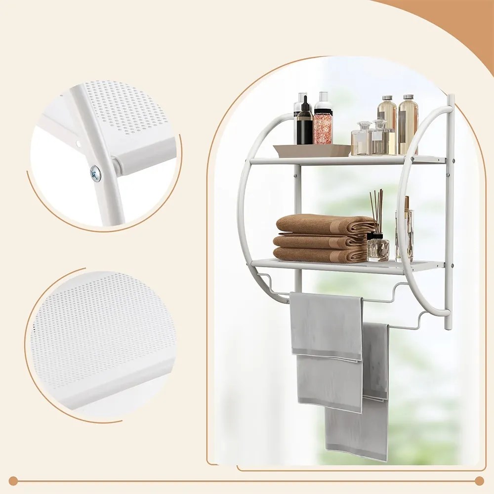 Falra szerelhető törölközőtartó