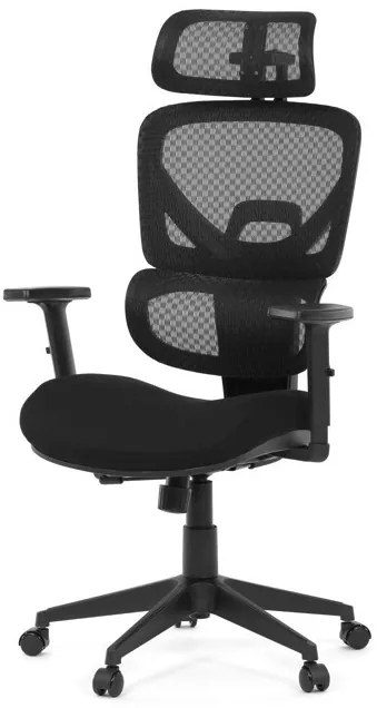 Fekete Szövet Irodai Szék, Szinkron Mechanikával. KA-Q8203 BK