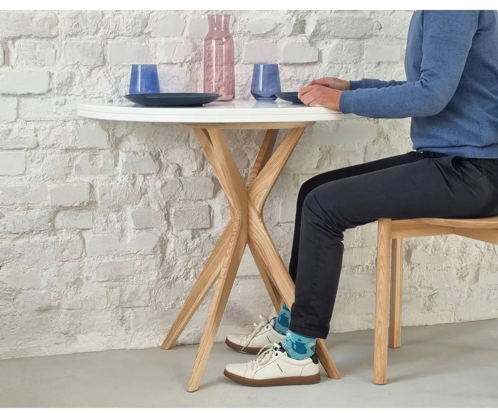 Kerek bővíthető étkezőasztal 65x90 cm Jubi – Ragaba