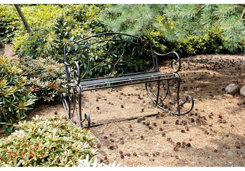 Fekete fém kerti pad Dares - Garden Pleasure