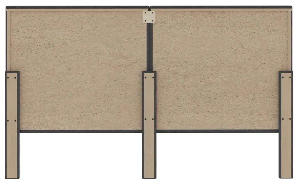 sötétszürke szövet steppelt fejvég 160 x 200 cm