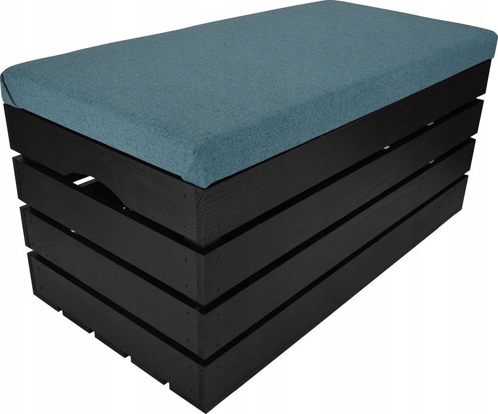 Nagy Láda Kárpitozott Tároló Fenyő Puff