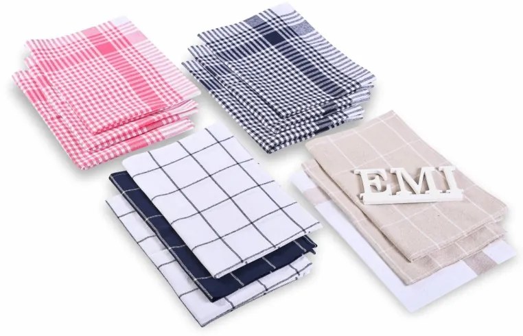 EMI Cloth kockás konyharuha szett 12 db