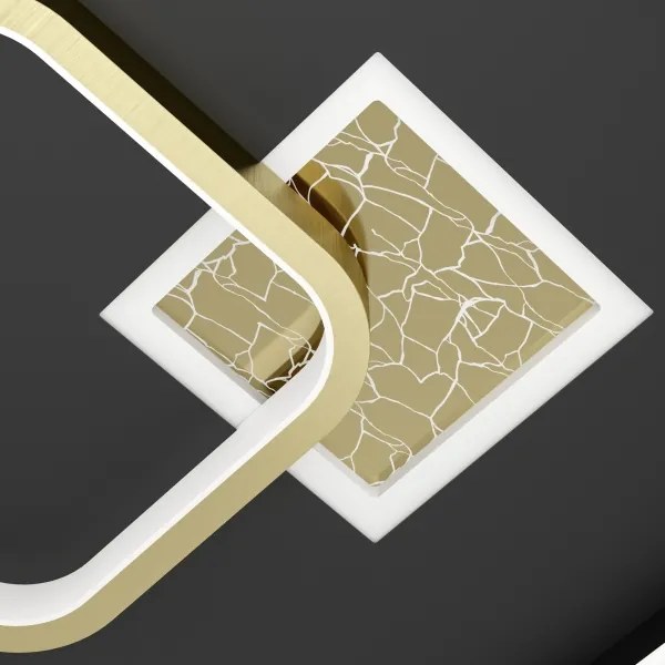 Eglo 901245 - LED Mennyezeti lámpa TIRIOLO LED/16,2W/230V+1xLED/9,2W fekete/arany