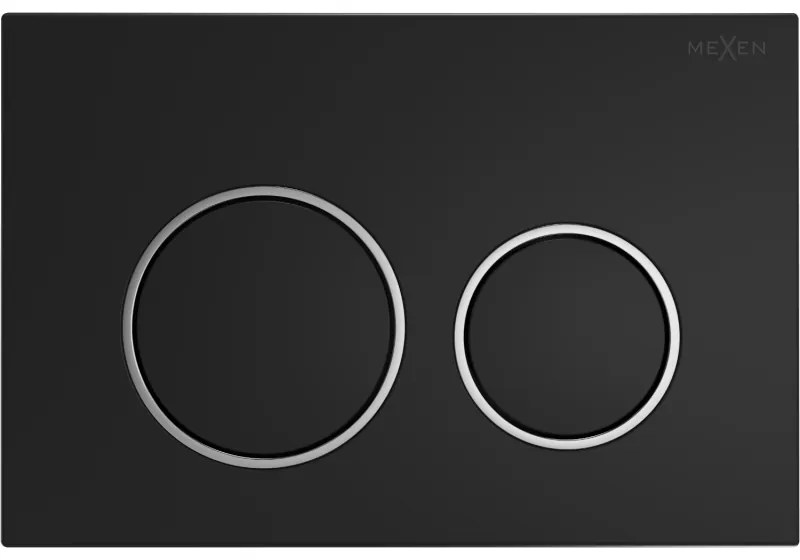 Mexen Fenix 07 XS öblítőgomb, fekete matt - 600703