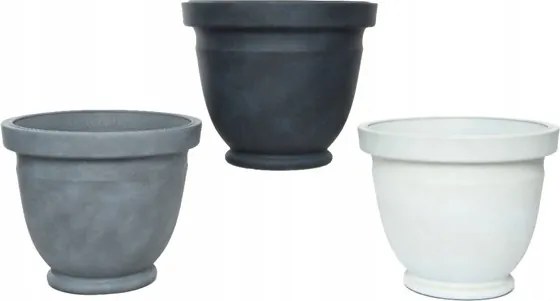 Virágtartó Fedő Műanyag Nagy Kerek MIX 33 CM