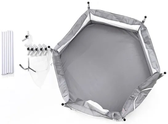 Játékkarám 120 cm szürke